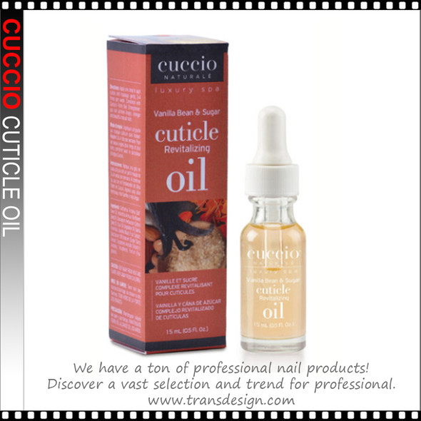 CUCCIO Revitalizing Cuticle Oil - Vanilla Bean & Sugar 0.5oz.